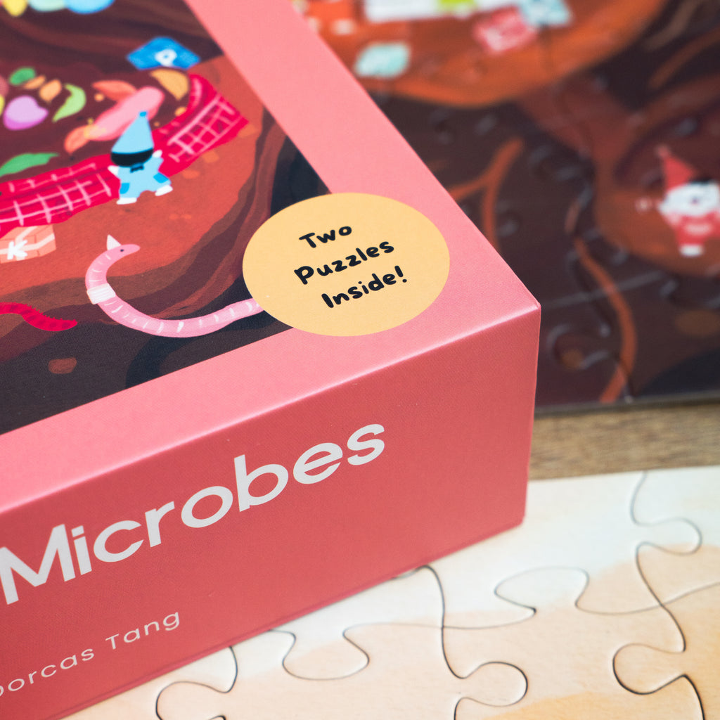 The Three Hungry Microbes | 2 x 100-Piece Puzzles